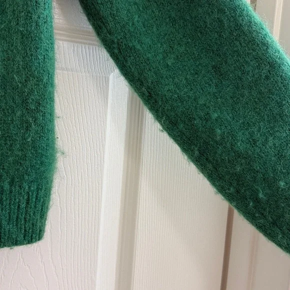 Doen Green Women's Cardigan Sweater - Picture 3 of 5